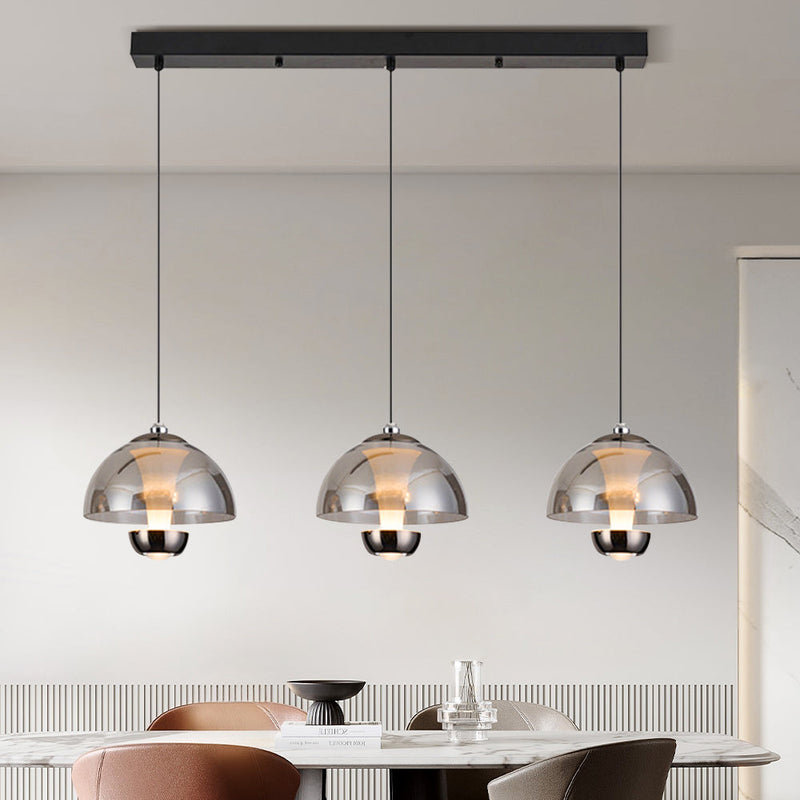 Lámpara colgante de cocina nórdica con 3 cabezas