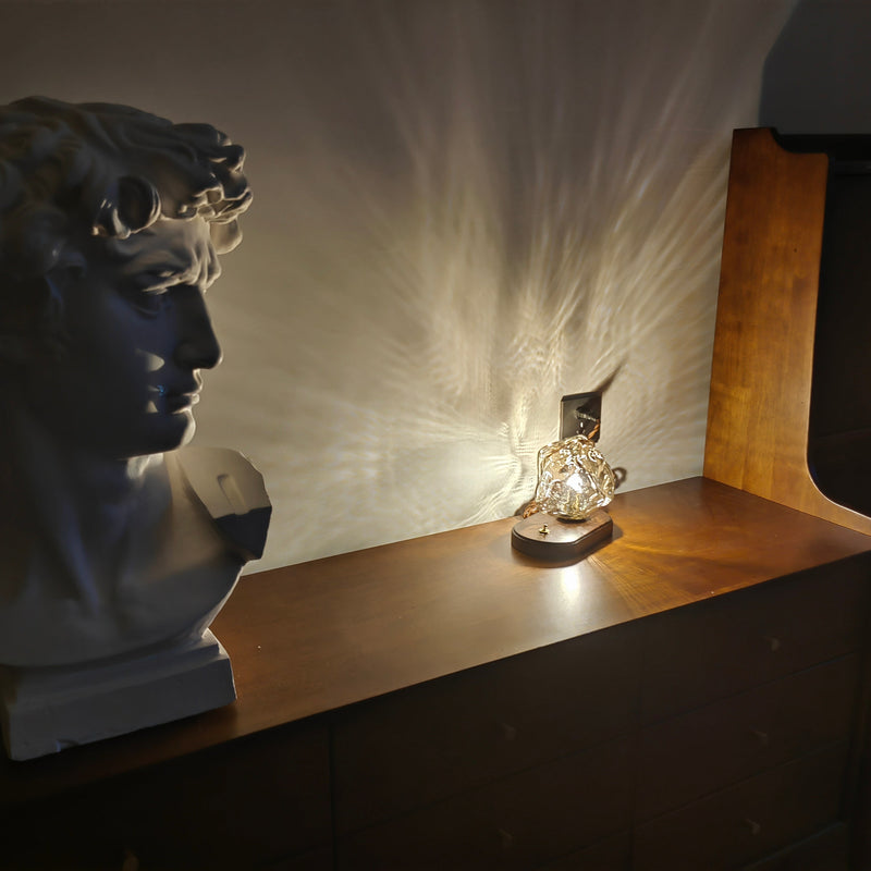 Bordslamp I Glas Med Issten