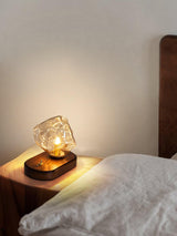 Bordslamp I Glas Med Issten