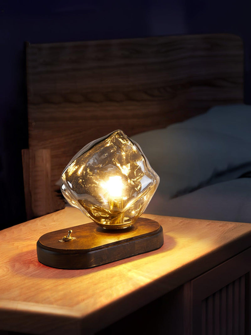 Bordslamp I Glas Med Issten