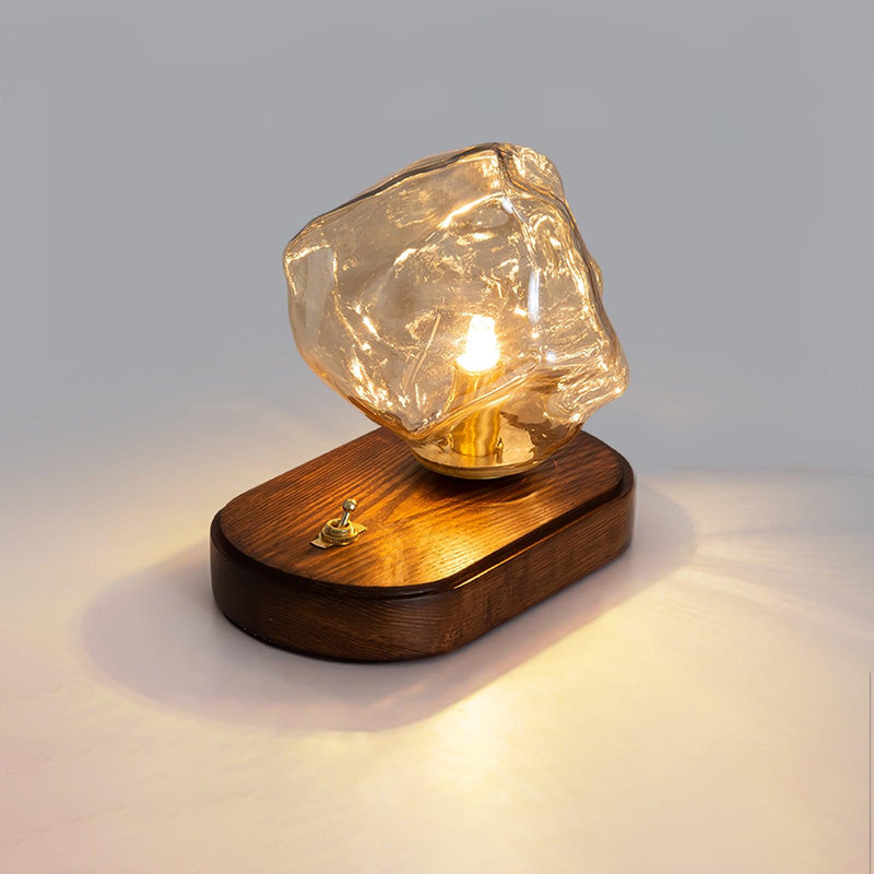 Bordslamp I Glas Med Issten