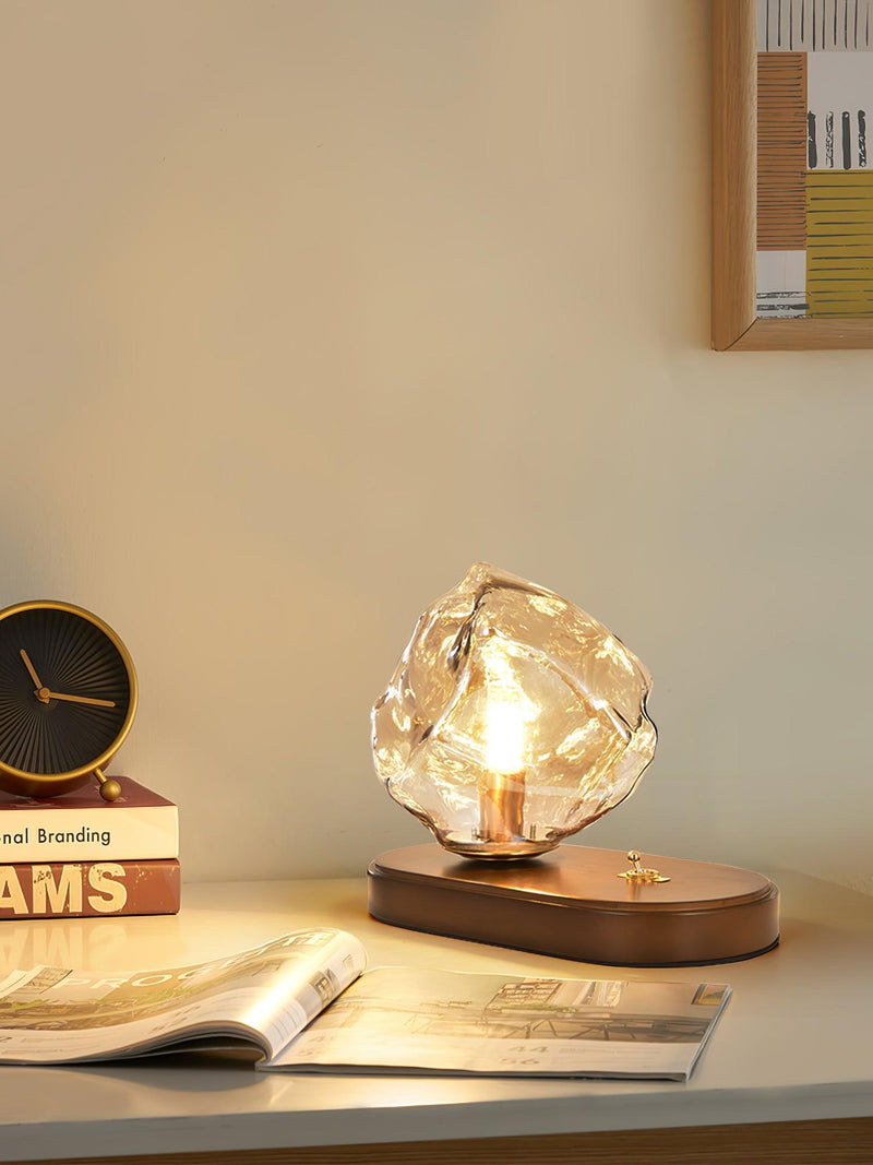 Bordslamp I Glas Med Issten