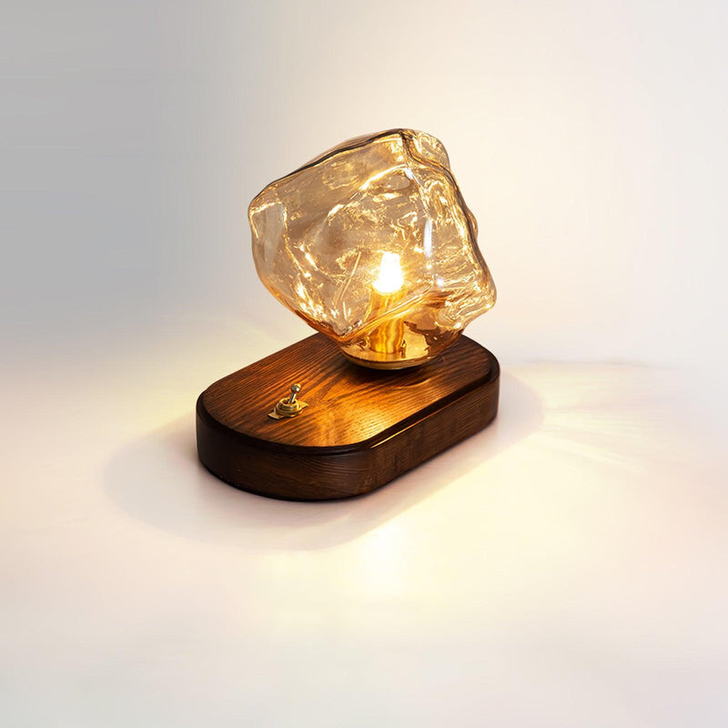 Bordslamp I Glas Med Issten