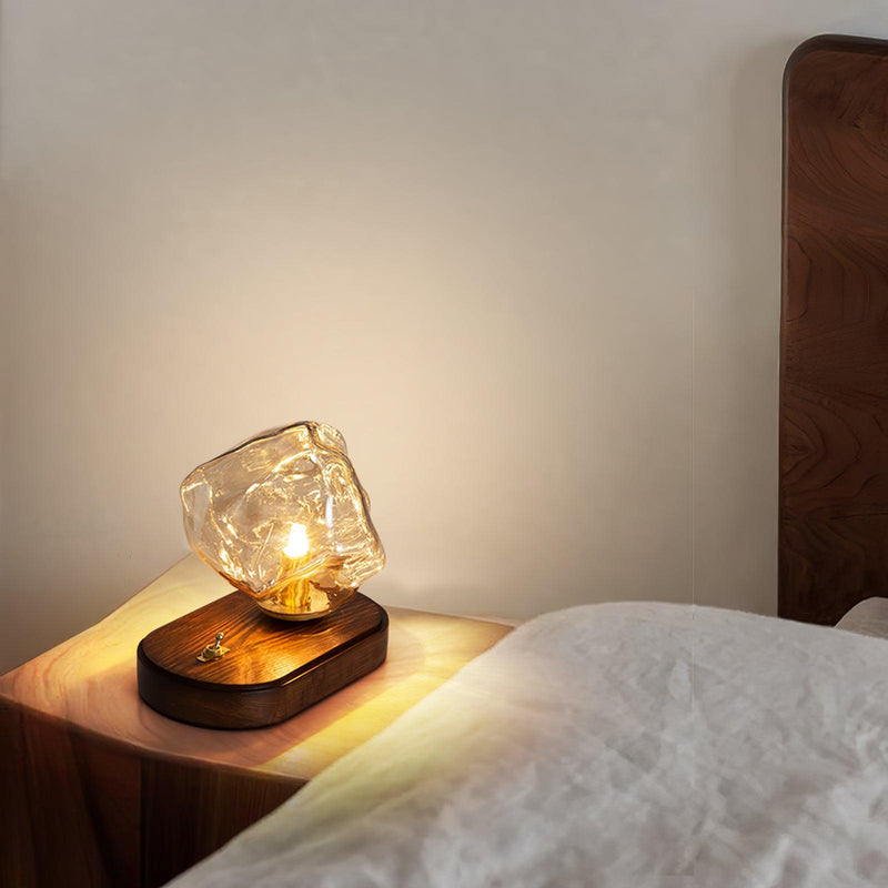 Bordslamp I Glas Med Issten