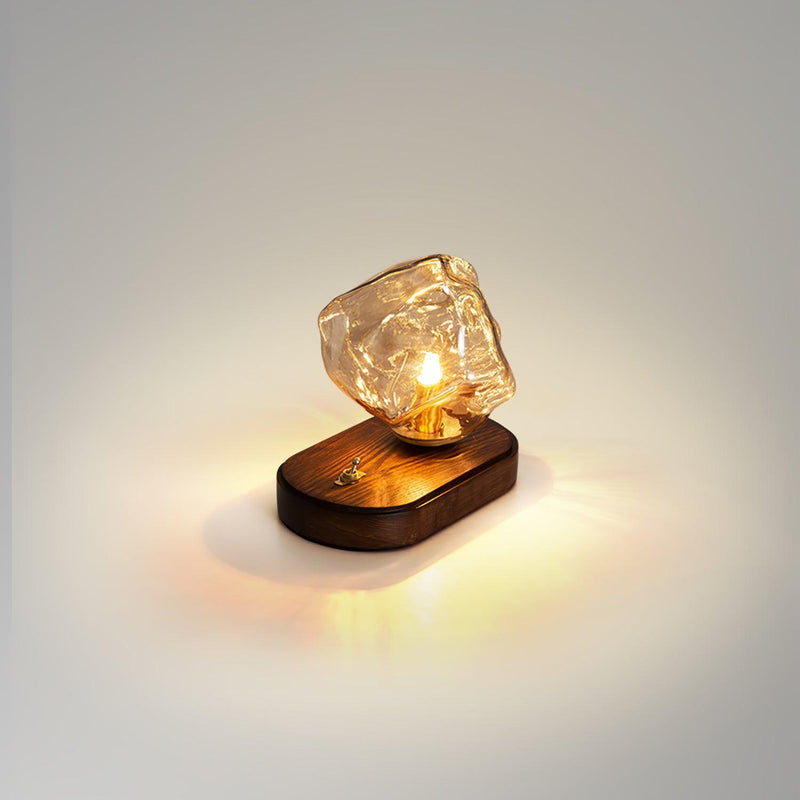 Bordslamp I Glas Med Issten