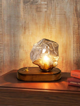Bordslamp I Glas Med Issten
