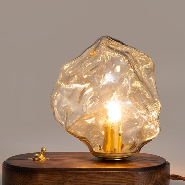 Bordslamp I Glas Med Issten