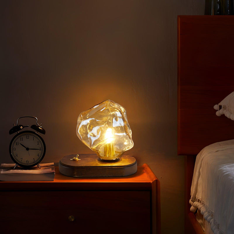 Bordslamp I Glas Med Issten