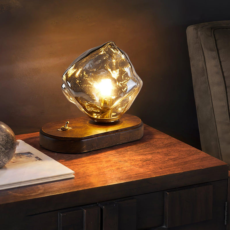 Bordslamp I Glas Med Issten