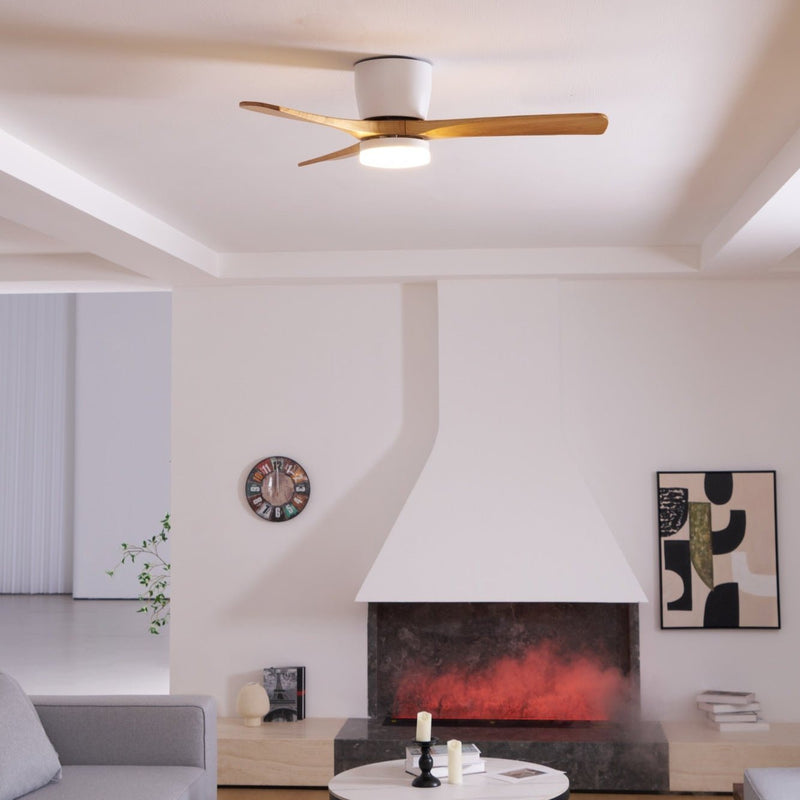 Ventilador de techo de madera