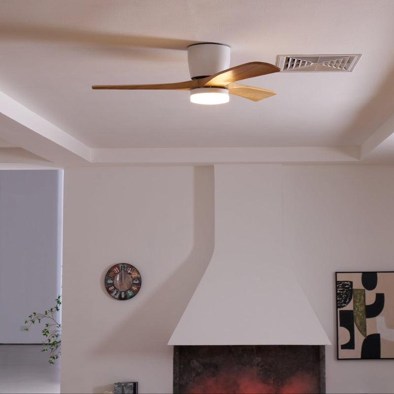Ventilador de techo de madera