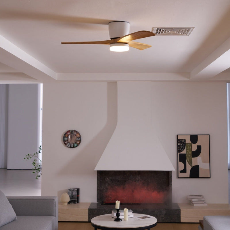 Ventilador de techo de madera