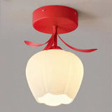 Enkel Tiffany-Taklamp Med Miniblommor