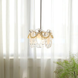 Taklampa floral I Glas