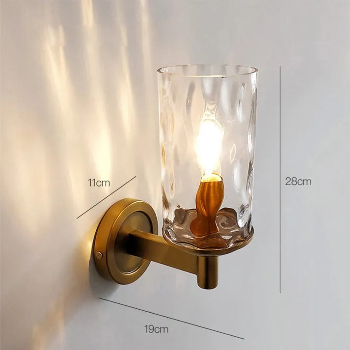 Retro Väggarmatur I Glas