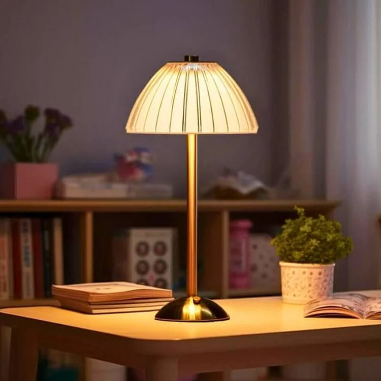 Kristall Metall Trådlös Bordslampa