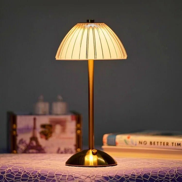 Kristall Metall Trådlös Bordslampa