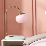 Marshmallow Bordslamp I Metall Och Glas