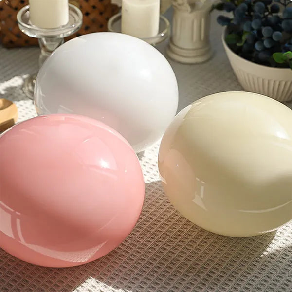 Marshmallow Bordslamp I Metall Och Glas