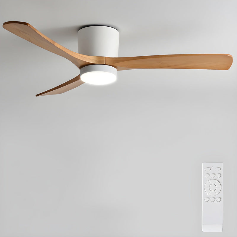 Ventilador de techo de madera