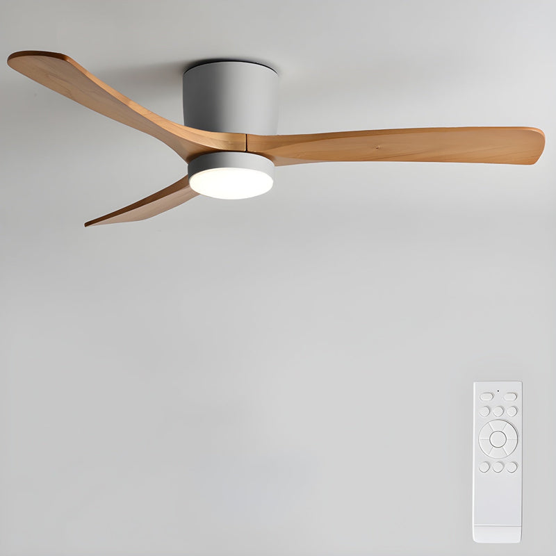 Ventilador de techo de madera