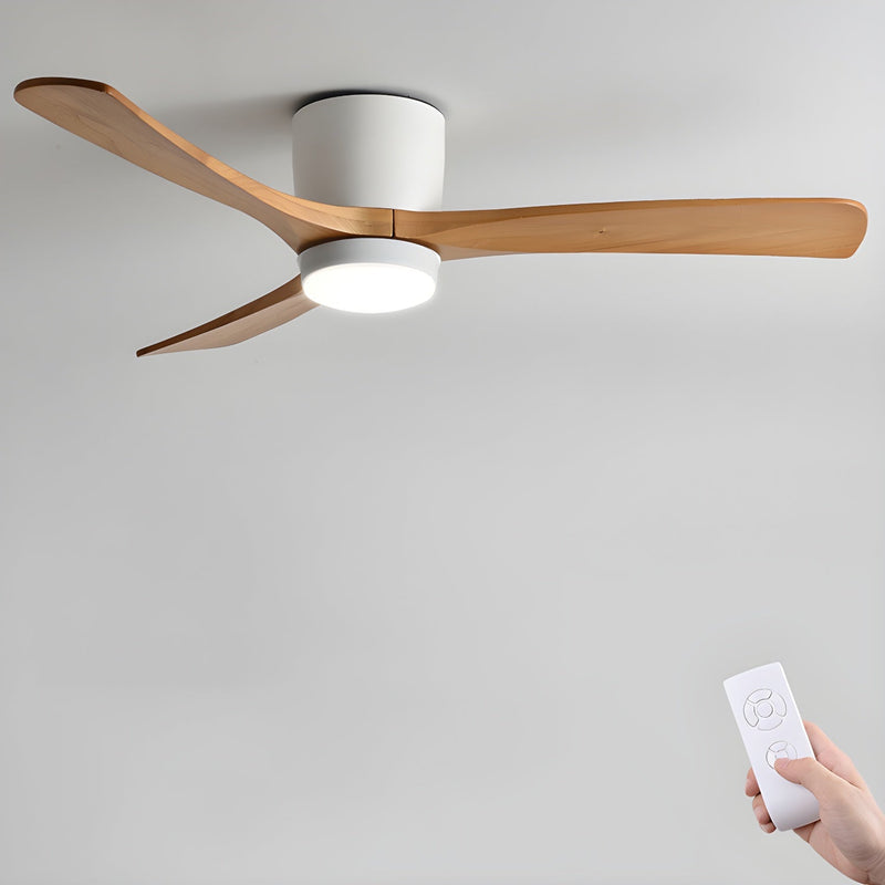 Ventilador de techo de madera