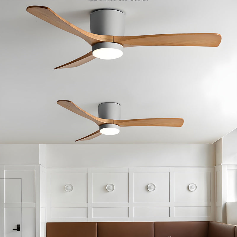 Ventilador de techo de madera