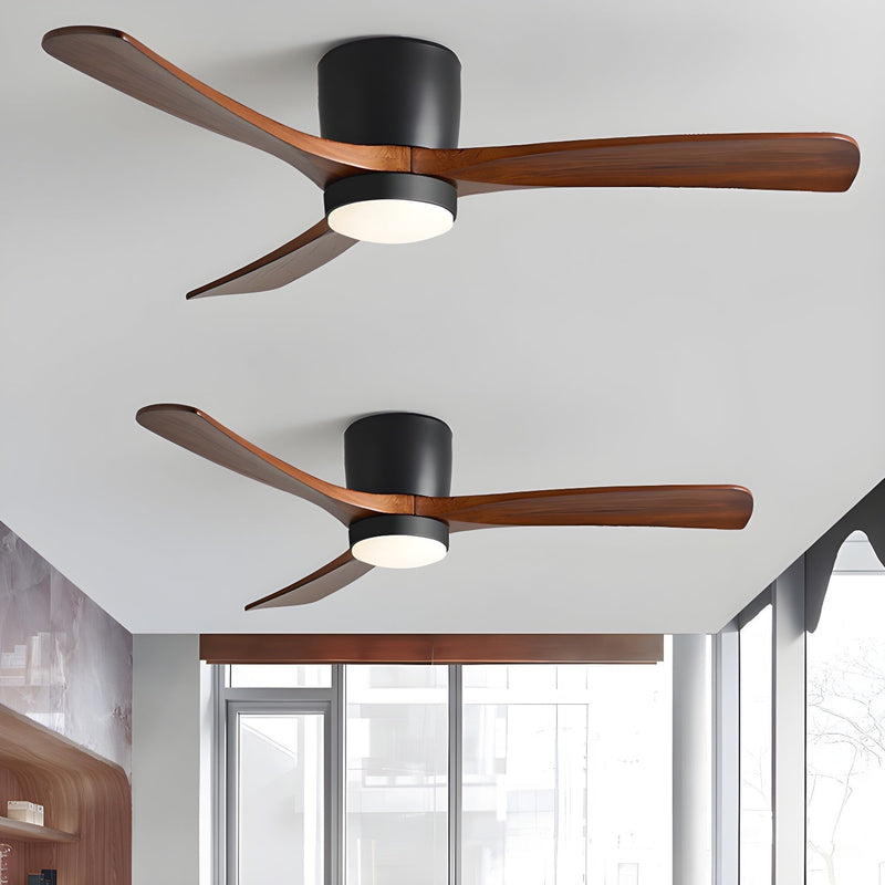Ventilador de techo de madera