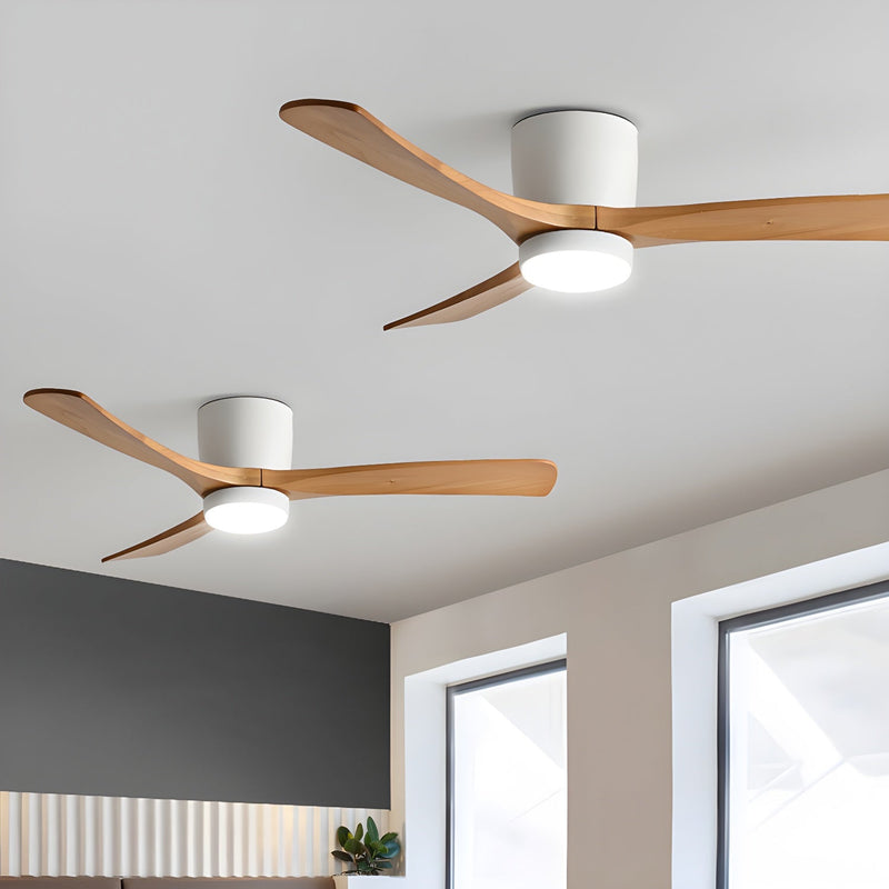 Ventilador de techo de madera