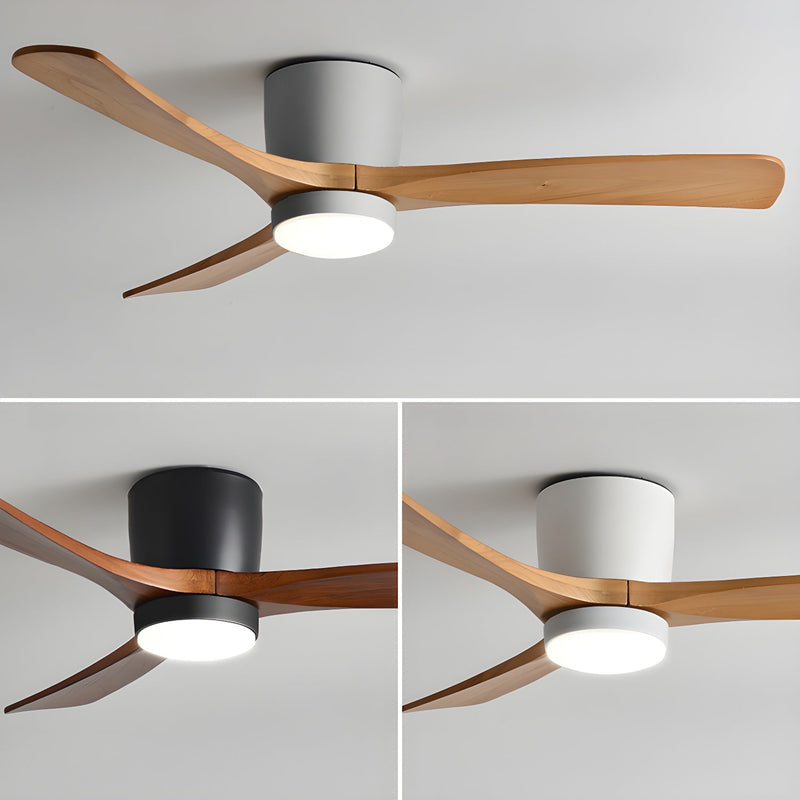 Ventilador de techo de madera