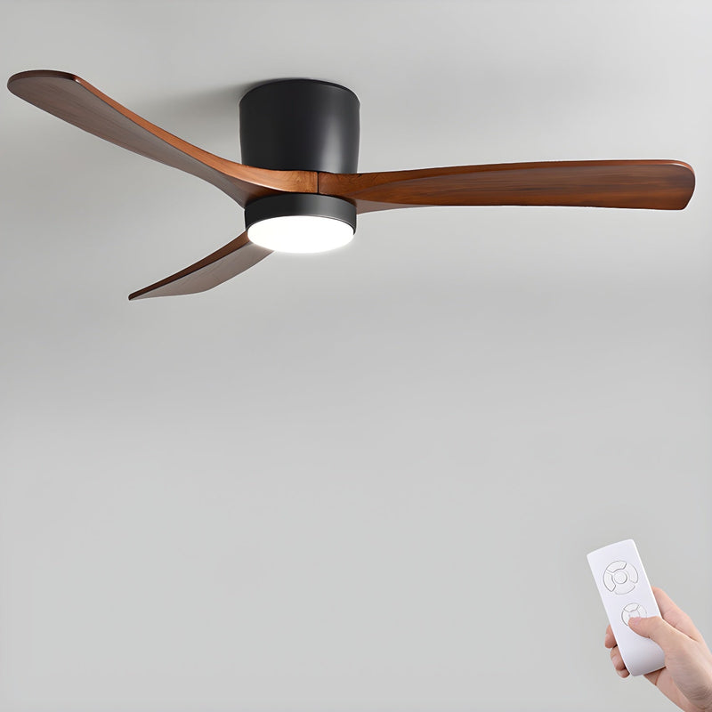 Ventilador de techo de madera