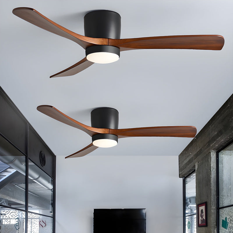 Ventilador de techo de madera