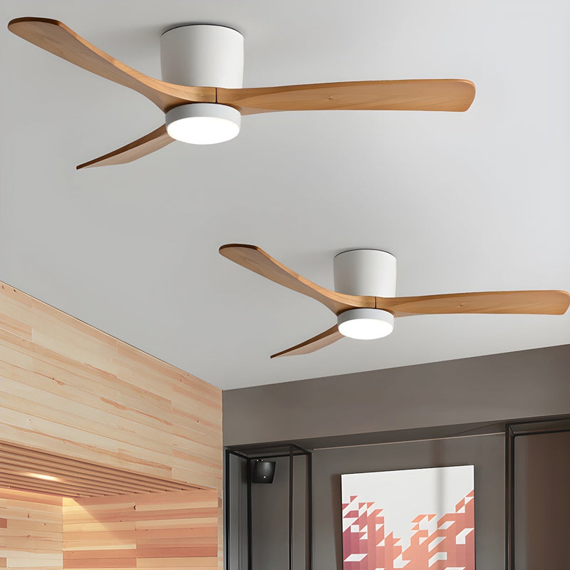Ventilador de techo de madera