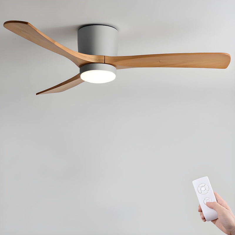 Ventilador de techo de madera