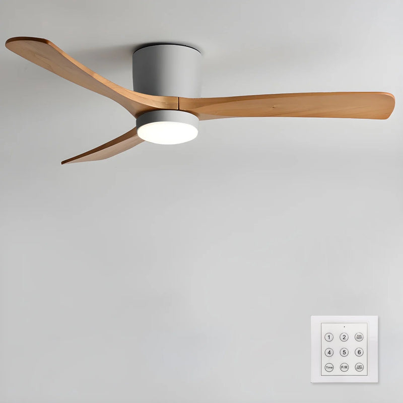Ventilador de techo de madera