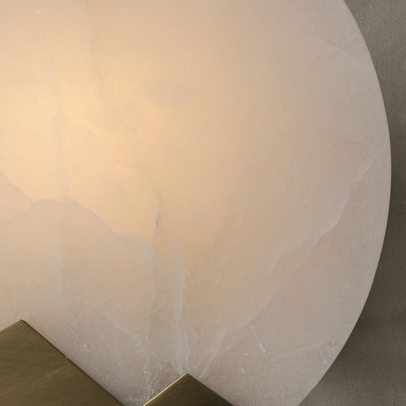Nordisk Minimalistisk Vägglampa I Marmor
