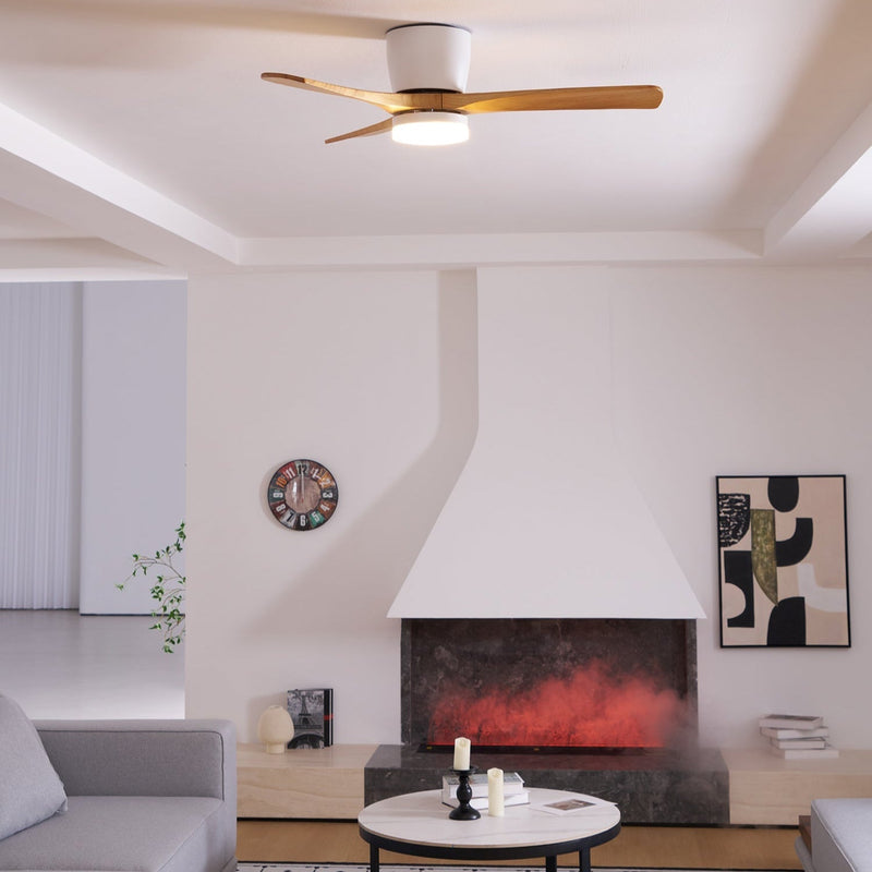 Ventilador de techo de madera