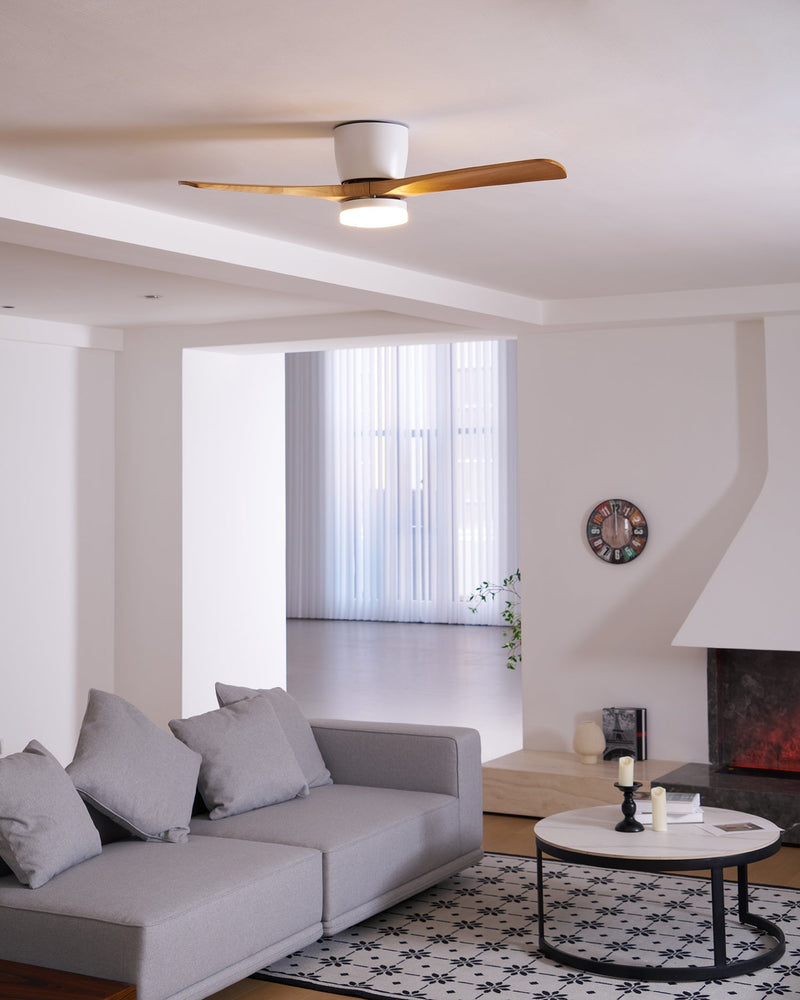 Ventilador de techo de madera