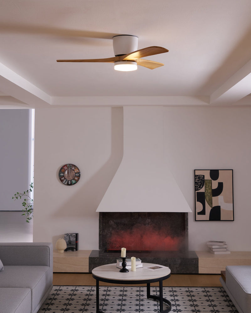Ventilador de techo de madera