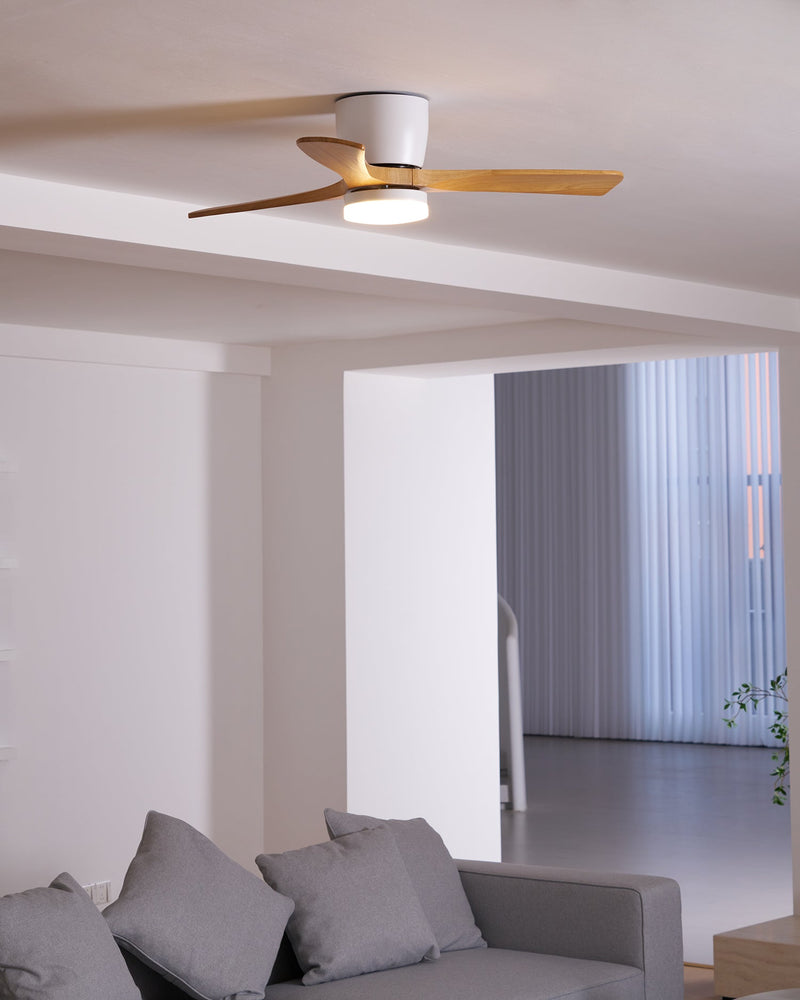 Ventilador de techo de madera