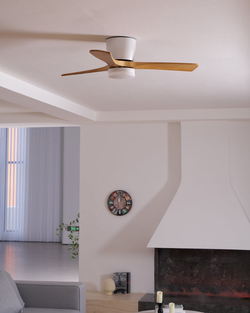 Ventilador de techo de madera