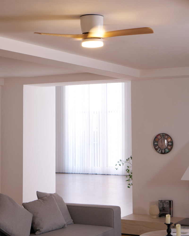 Ventilador de techo de madera