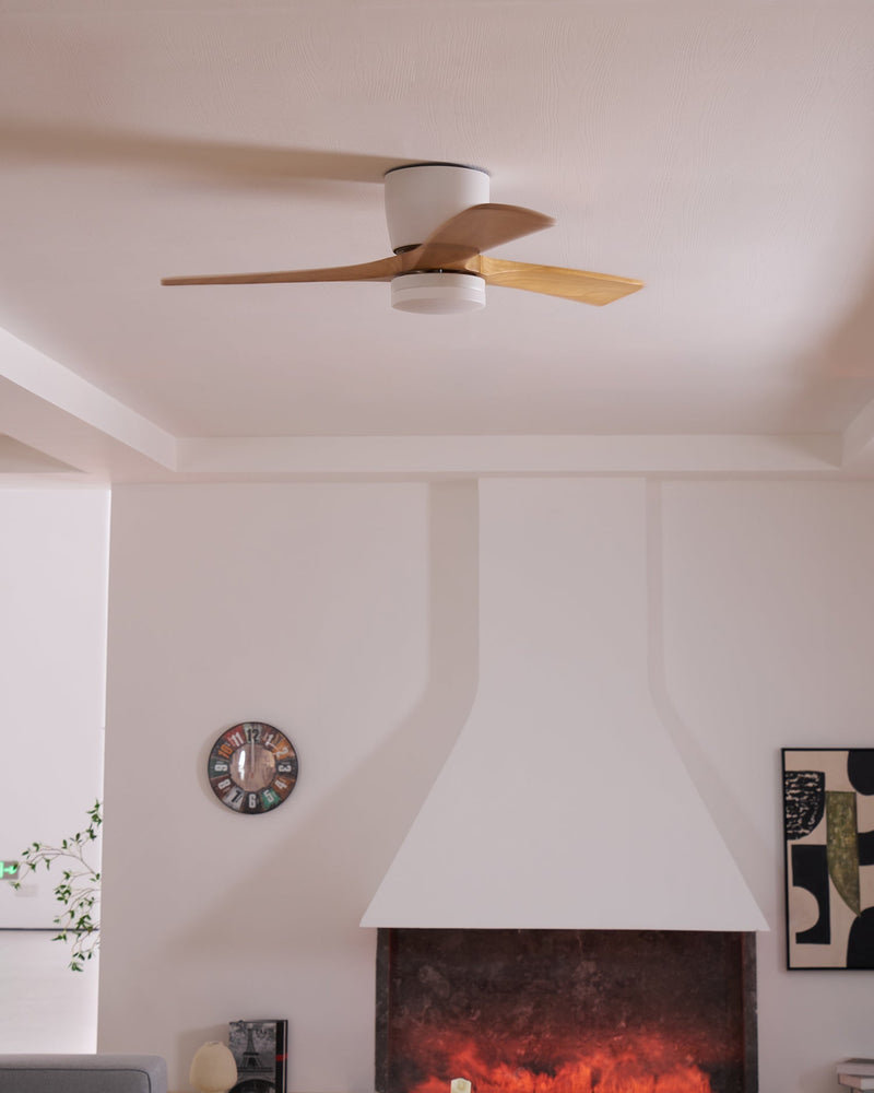 Ventilador de techo de madera