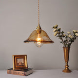 Pendellampa I Brunt Vintage-Glas