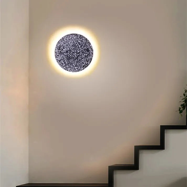 Escalera de Pasillo Escandinava Simple Terrazzo Vägglampa