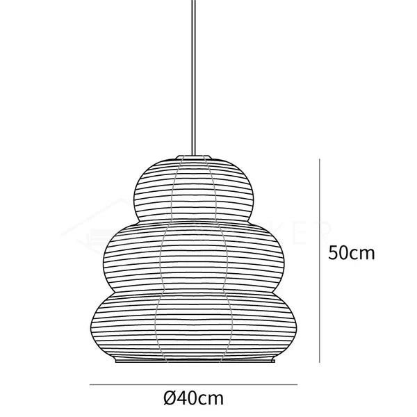 Taklamp I Rispapper