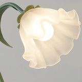 Justerbar Bordslamp Med Blommor Vintage