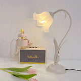 Justerbar Bordslamp Med Blommor Vintage
