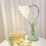 Justerbar Bordslamp Med Blommor Vintage