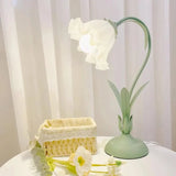 Justerbar Bordslamp Med Blommor Vintage